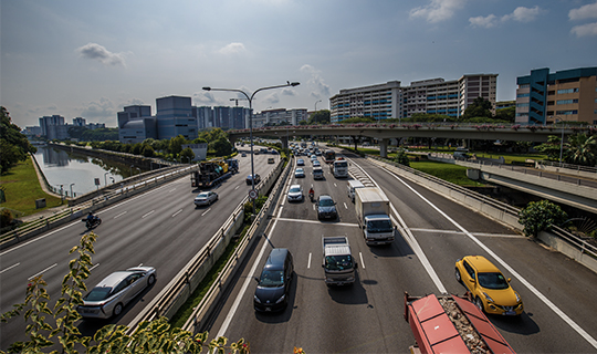 One of the expressways in Singapore