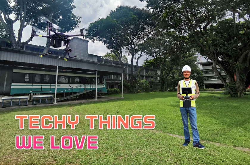 Hero image of Chief Trainer Yew Huat with Drone