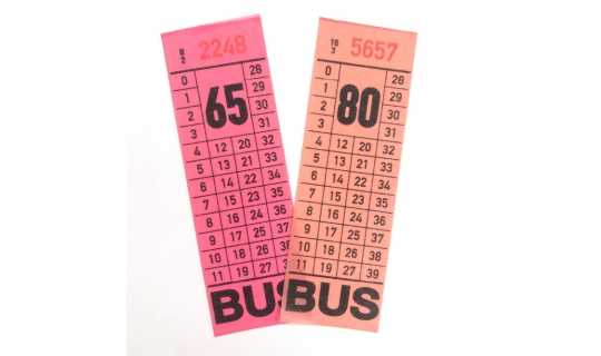 Image of old bus tickets