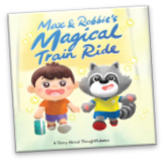 Image of Max & Robbies Magical Train Ride book cover