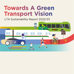 Image of cover page of LTA Sustainability Report 2022/23