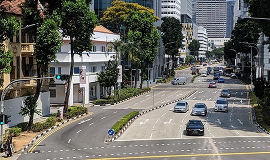 Road in Singapore