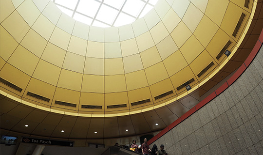A perspective at the Toa Payoh MRT station