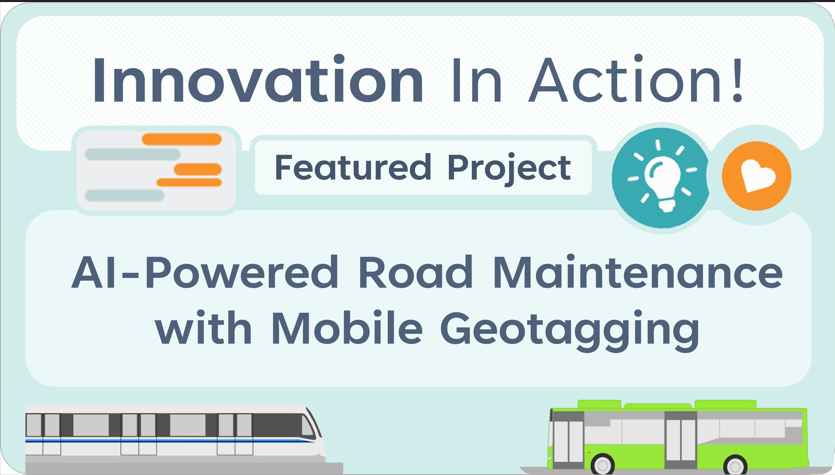 This is an image for the new project showcase: AI-Powered Road Maintenance with Mobile Geotagging