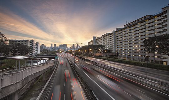 Road in Singapore