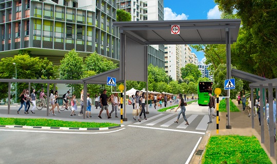 Image of people walking
