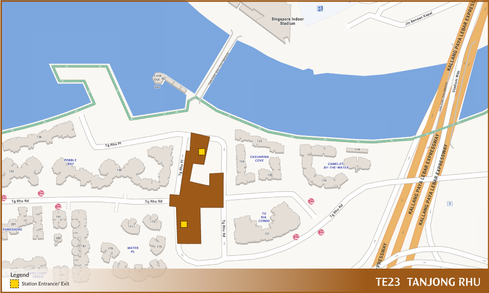 Footprint of Tanjong Rhu MRT Station