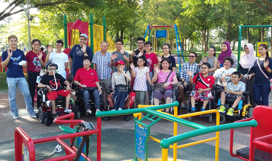 This is an image of a programme with the beneficiary.