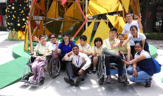 This is an image of LTA staff at an outing with beneficiaries