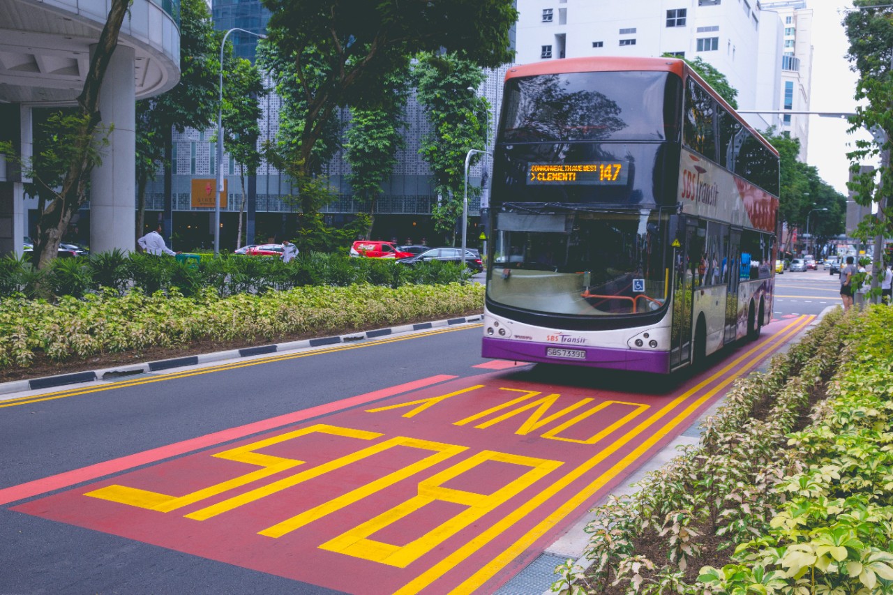 Dedicated bus lane
