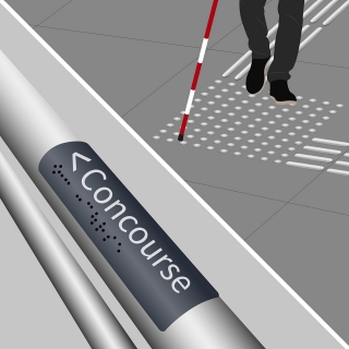 Braille and Tactile for Wayfinding