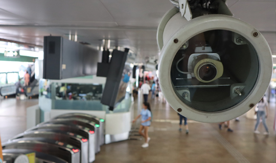 Security Enhancements: CCTV at MRT Station