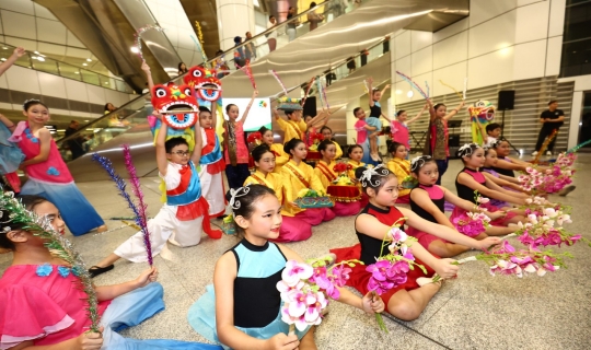 Multi-cultural dance performance by Corporation Pri