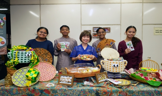 Hari Raya 2025 activity booth by Pasir Ris Sec Sch