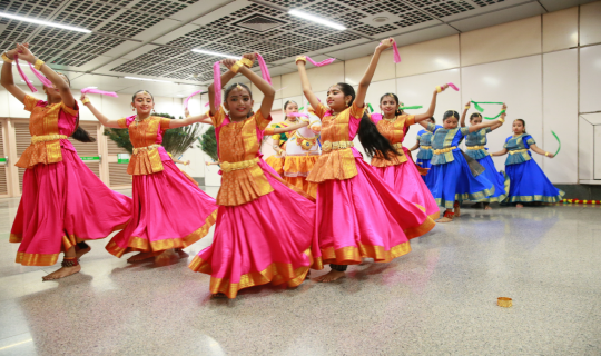 Traditional Indian folk-dance performance by Zhonghua Primary School 