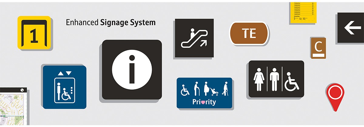 collage_new_signage Enhanced signage system debuts when Thomson-East Coast Line 1 opens in 2019