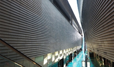 Platform at Stadium MRT station