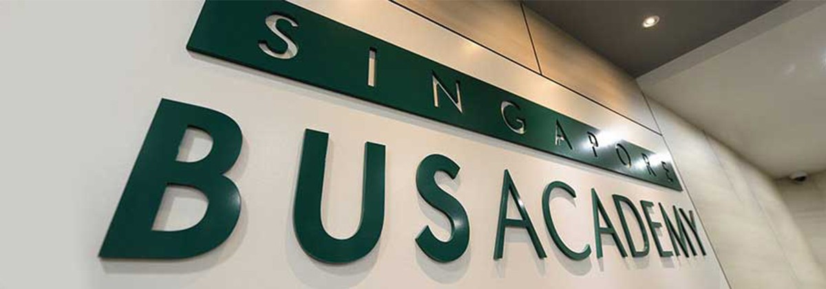 Singapore Bus Academy signage