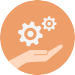 Icon_3 This is an icon with a hand which indicates providing a solution
