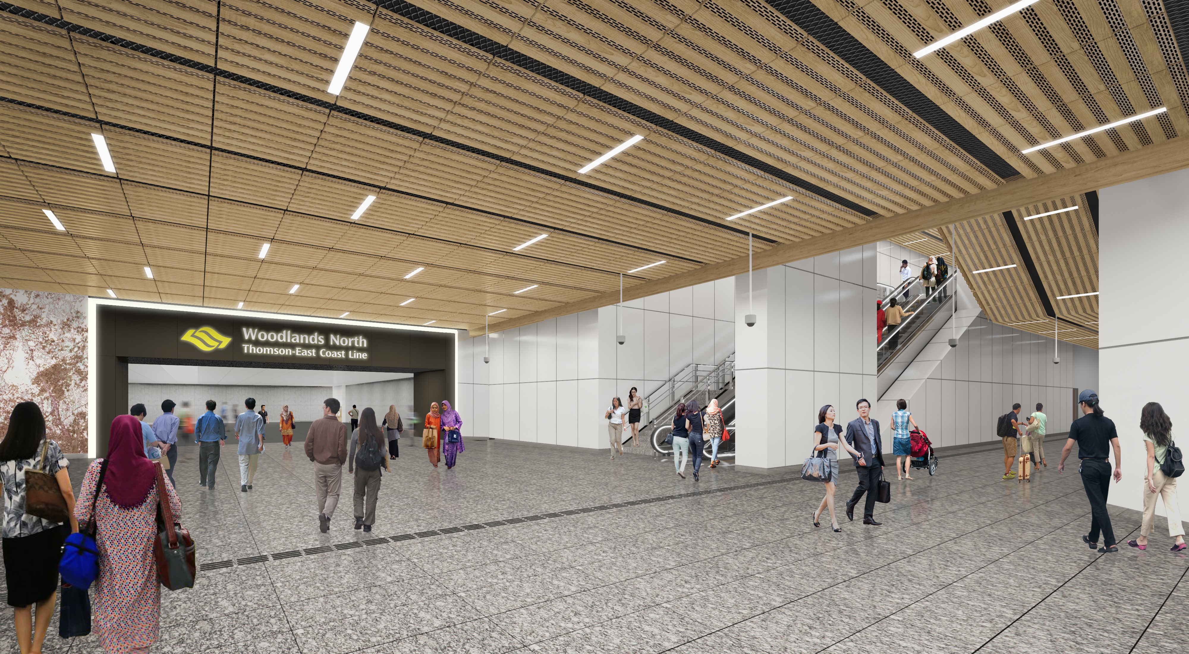 Artist impression of RTS station linkway