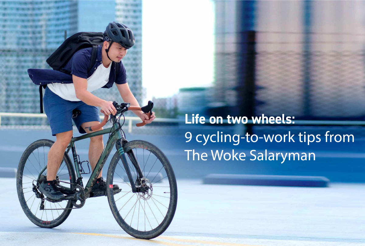 Image of He Ruiming, avid cyclist and co-founder of The Woke Salaryman
