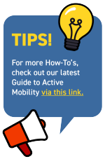 Graphic of Tips for How-To Guide to Active Mobility