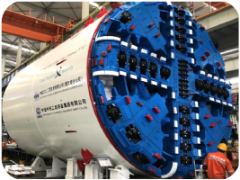 Image of an Earth Pressure Balance tunnel boring machine