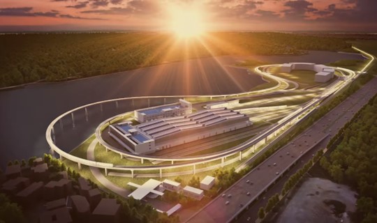 Artist Impression of Singapore Rail Test Centre building