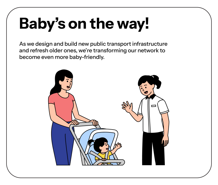 Graphic titled "baby on the way"!