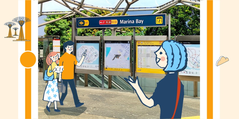 Image of Marina Bay MRT station