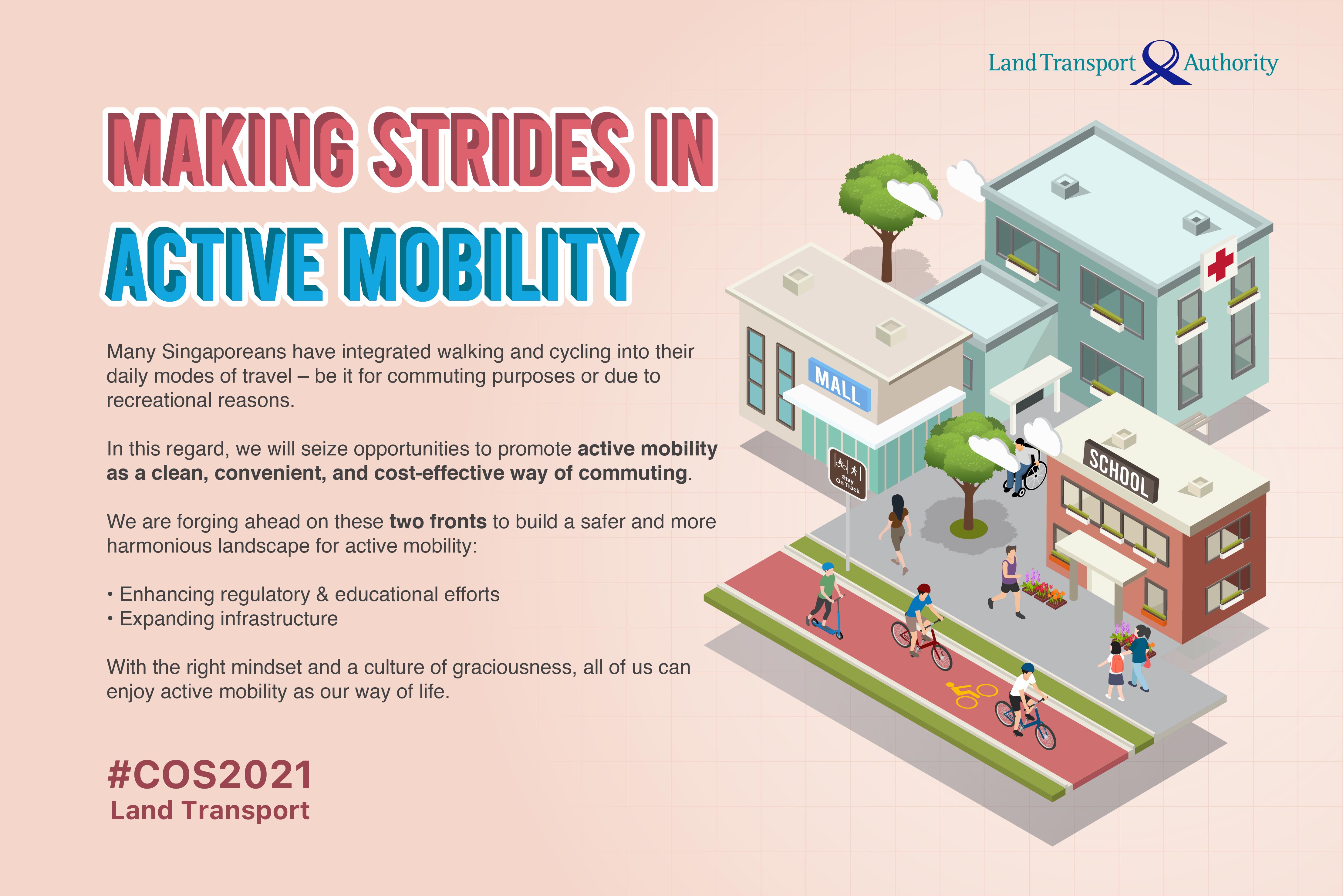Latest Happenings - COS 2021 on Active Mobility