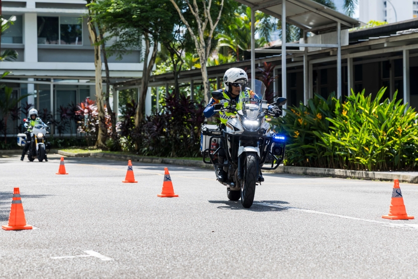 Photo: Featuring our LTA Traffic Marshal doing a live demo on the roads for event participants