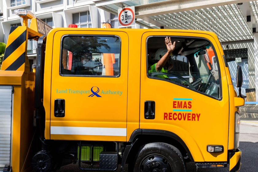 Photo: Featuring our Expressway Monitoring & Advisory System (EMAS) Vehicle Recovery Service Crew