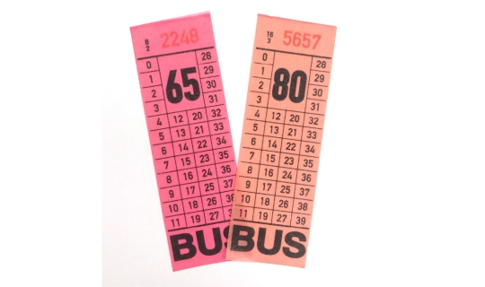 Image of old bus tickets