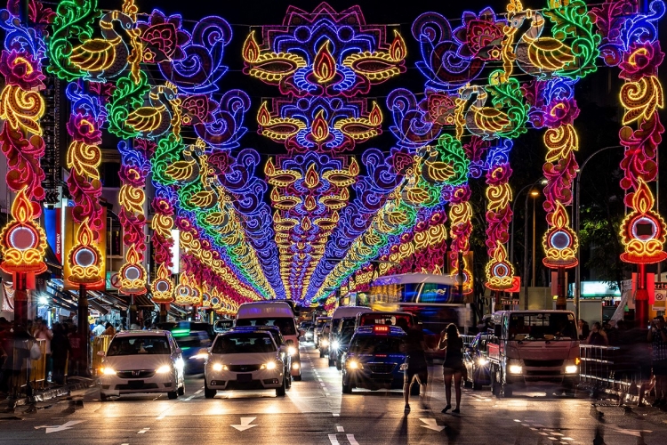 Image of lights decoration at Little India