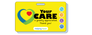 Graphic of the "Helping Hand Scheme" card