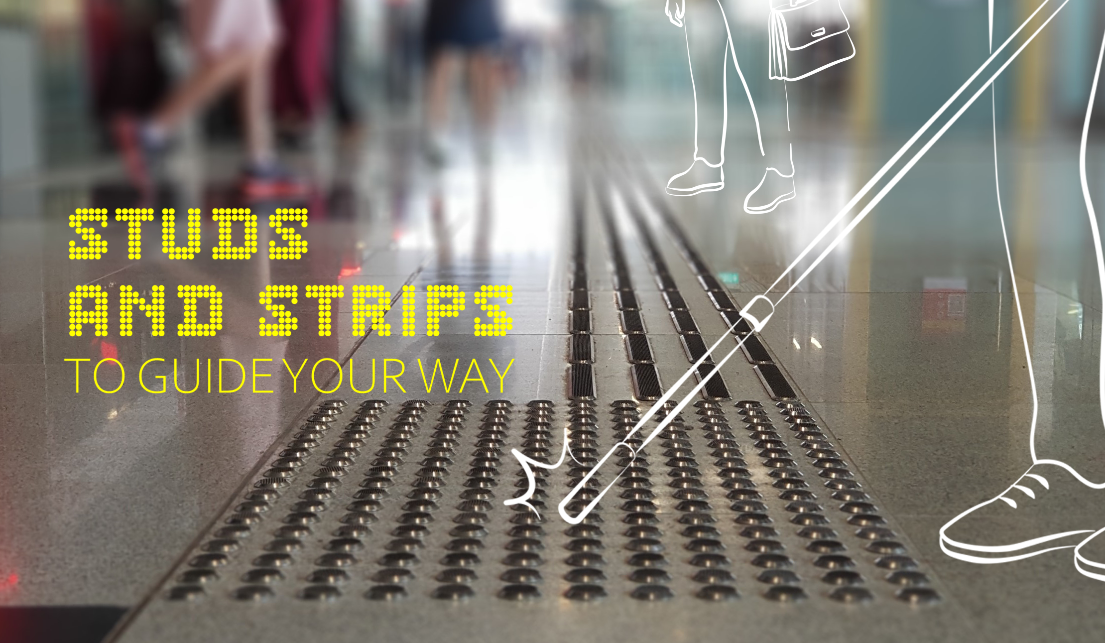 Image of Tactile Guiding System on MRT platform