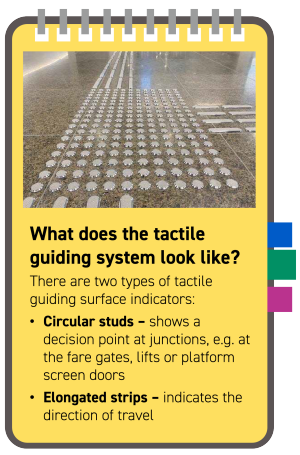 Image of info on tactile guiding system