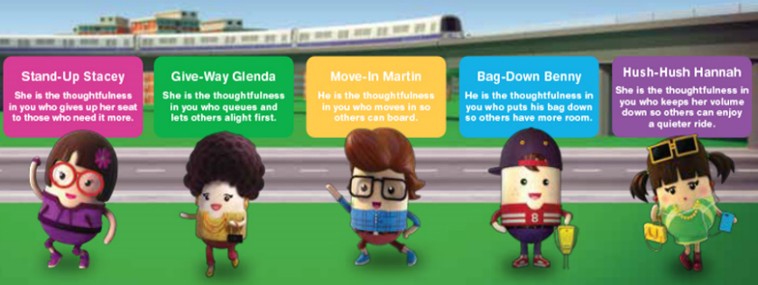 Image of Thoughtful Bunch characters with their personality traits